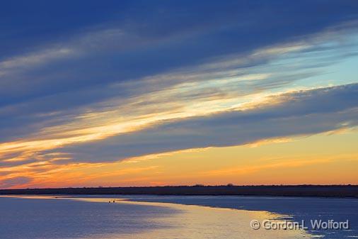 Powderhorn Lake At Sunset_35686.jpg - Photographed along the Gulf coast near Port Lavaca, Texas, USA.